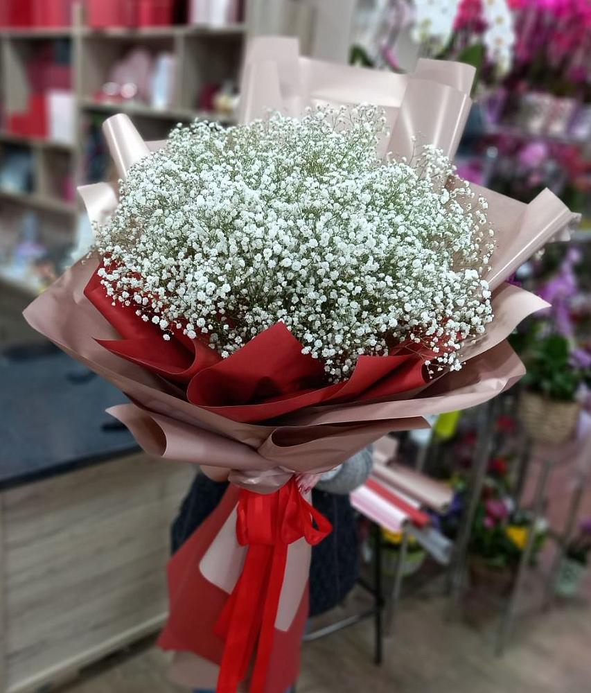 Букет Белые хлопья в Давыдково Букет цветов из: Гипсофила в Давыдково
