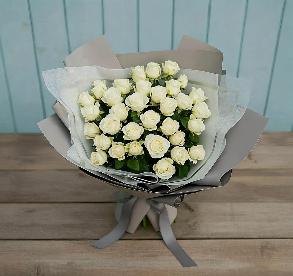 Букет Белоснежная нежность в Давыдково