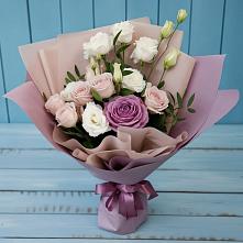 Букет цветов из:  Розы и Лизиантусы #REPLACE_PRED# Давыдково