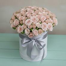 Цветочная композиция из Розы в шляпной коробке #REPLACE_PRED# Давыдково