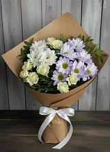 Букет цветов из:  Хризантемы и Розы в Давыдково