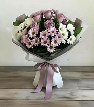 Букет цветов из:  Хризантемы и Розы в Давыдково