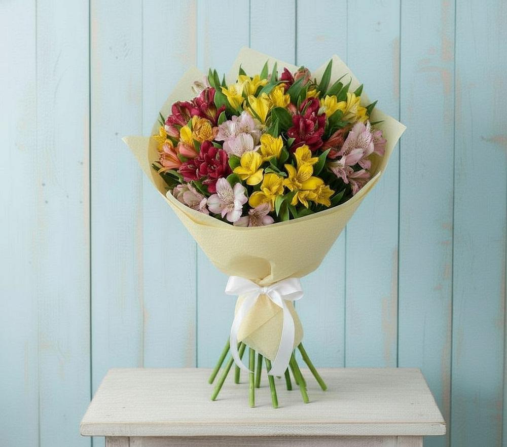 Букет цветов из: Альстромерии в Давыдково