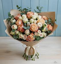 Букет цветов из:  Альстромерии и Розы #REPLACE_PRED# Давыдково