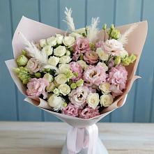 Букет цветов из:  Альстромерии и Розы в Давыдково