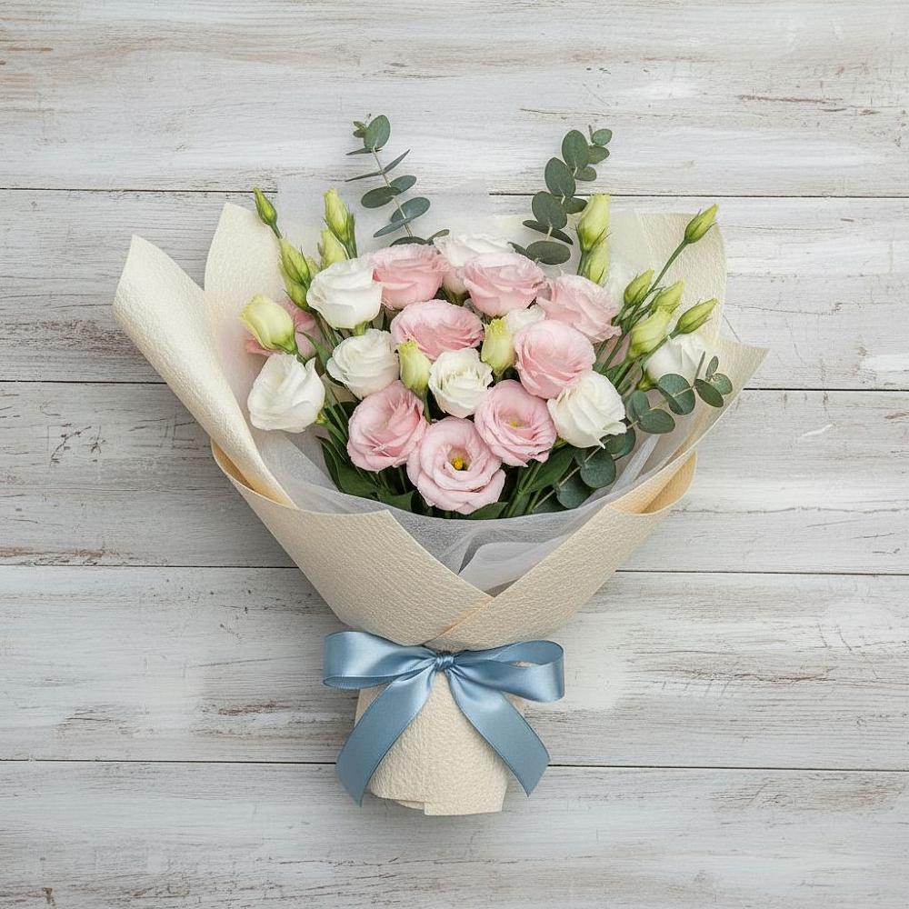 Букет цветов из: Лизиантусы в Давыдково